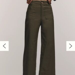 Anthropologie The Colette Magic Fabric Crop Wide-Leg Pants by Maeve